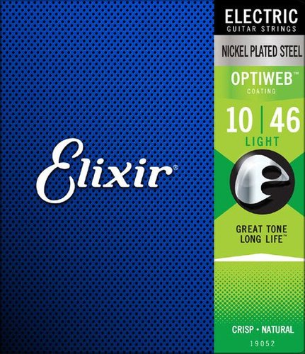 Elixir string set for electric guitar Optiweb 10-46 מיתרים לחשמלית: Elixir Electric Optiweb 10 - 46